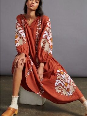 Anthropologie Justine Midi NWT Large